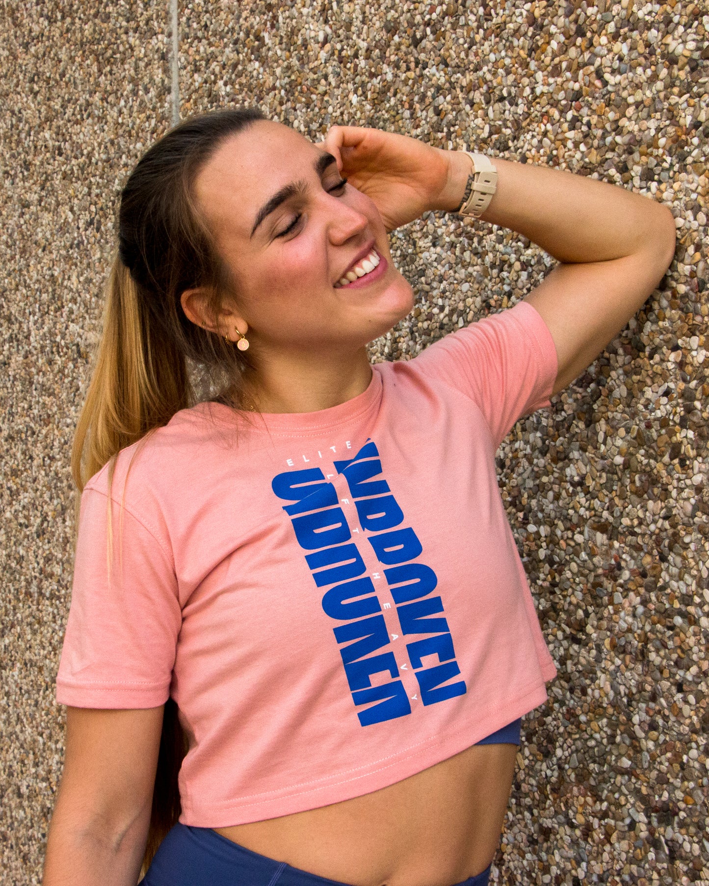 CROP TEE CLASIC ROSE