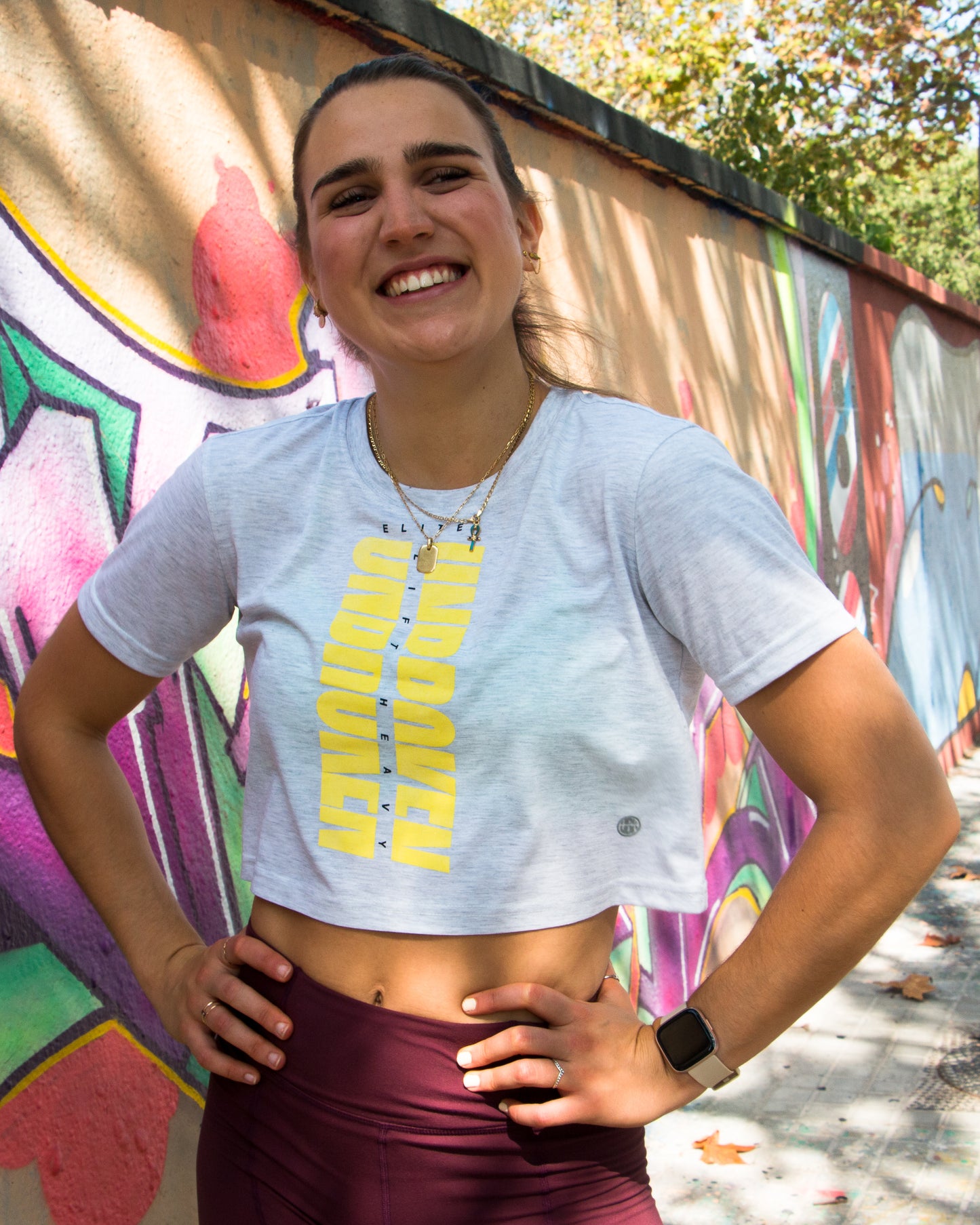 CROP TEE CLASIC PLATA